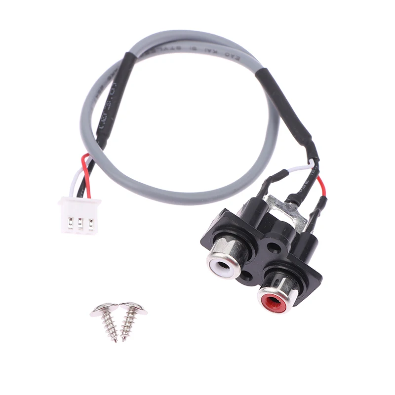 2PCS 30CM Audio Signal Cable 2 RCA TO XH2.54MM-3PIN Audio Input Socket Extended Sound Signal Interface For Amplifier Panel