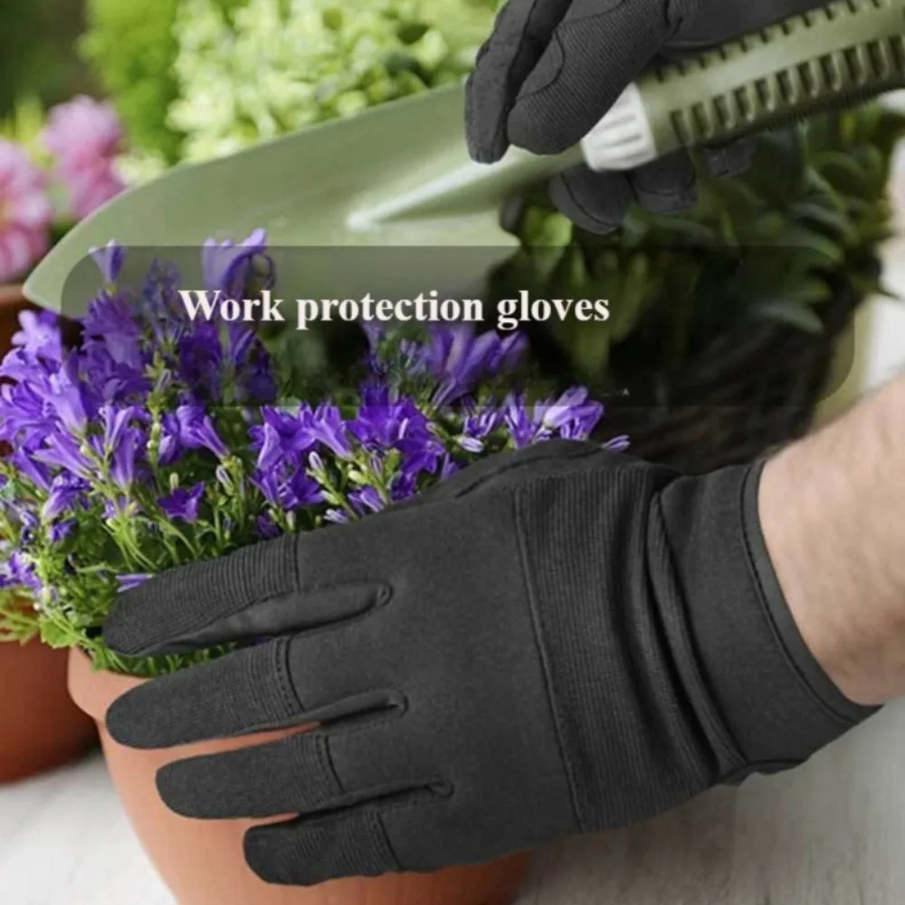

Work Safety Gloves Touchscreen Flexible Wear-Resistant Anti-Slip Puncture-Proof for Gardening Machinery Repair Labor Protection