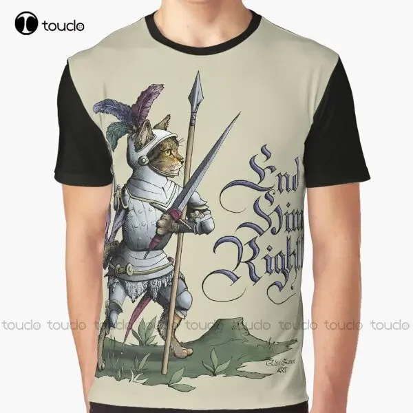 Hemanimals - End Him Rightly Graphic T-Shirt Blue Shirt Digital Printing Tee Shirts Christmas Gift New Popular Xxs-5Xl