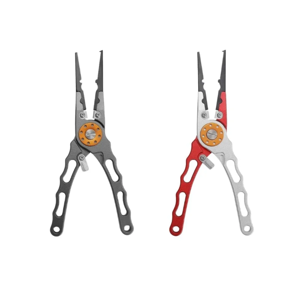 1 Stück Angelzange mit Schnurschneider, Multifunktionale Knotenlöser-Schere aus Aluminiumlegierung, Hakenentferner, Angelausrüstung