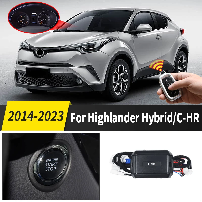 

For Toyota Highlander Hybrid,C-HR Remote Key Starter, Upgraded accessories,body kit Remote Heat dissipation 2014 2018 2022 2023