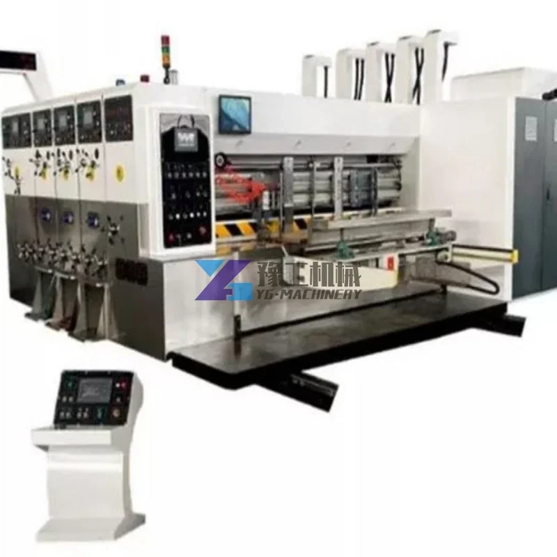 China Corrugated Carton Box Making Machine Price Carton Paper Making Machinery with Printing Slotting and Diecutting Feature