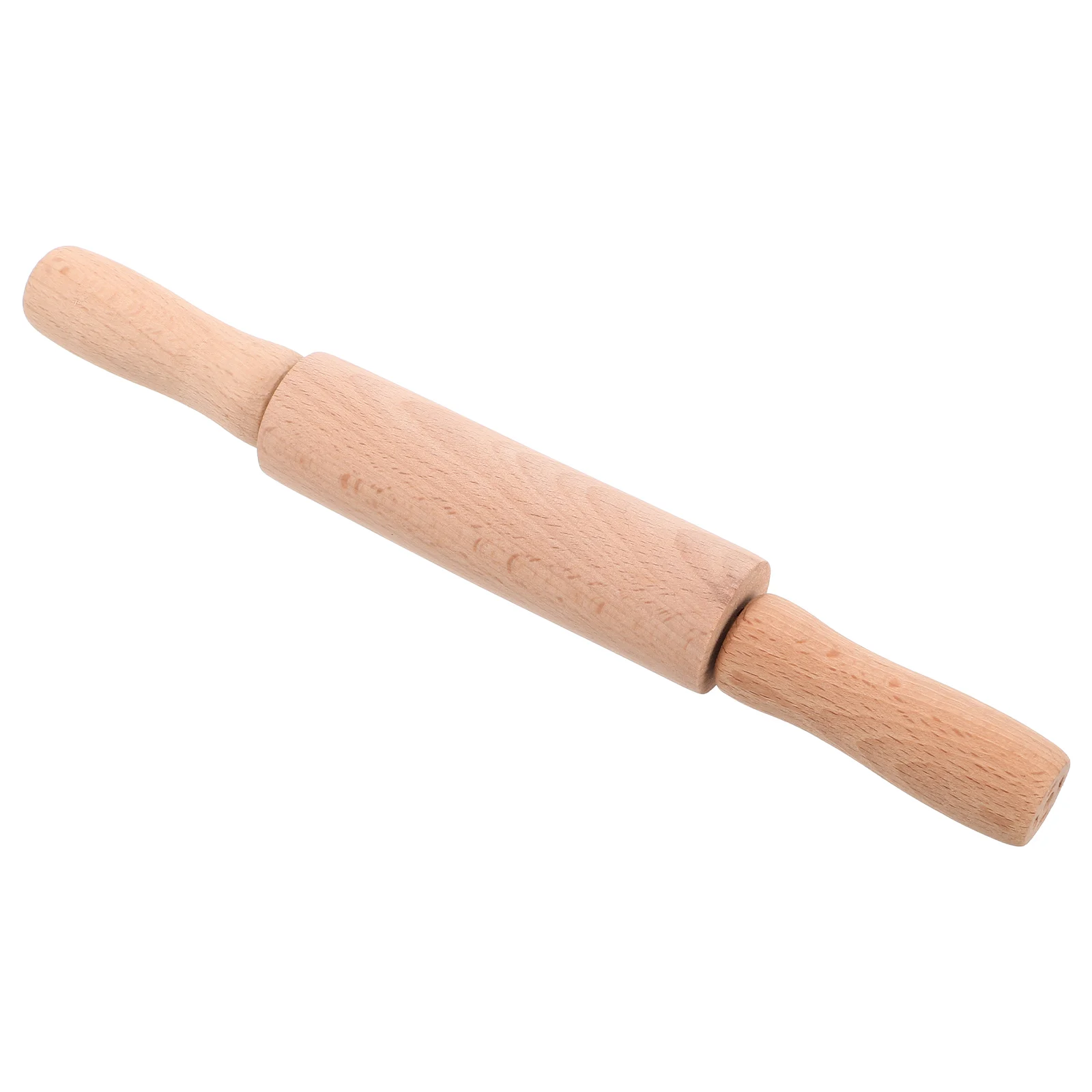Wooden Rolling Pin 23CM Pastry Tool for Clay Craft Christmas Holiday Fun Kitchen Activity Toy