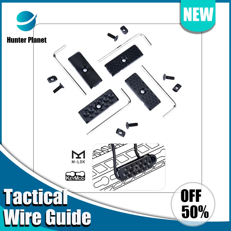 

Tacatical CNC Wire Guide System Cable Management Arson Machine For 20mm Rail MLOK KEYMOD SF M600 M300 Flashlight Switch Hunting