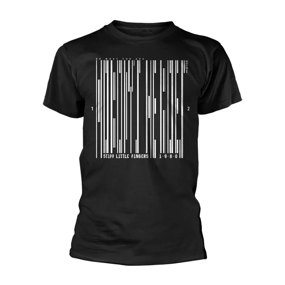 Stiff Little Fingers Black Barcode Official T Shirt Mens