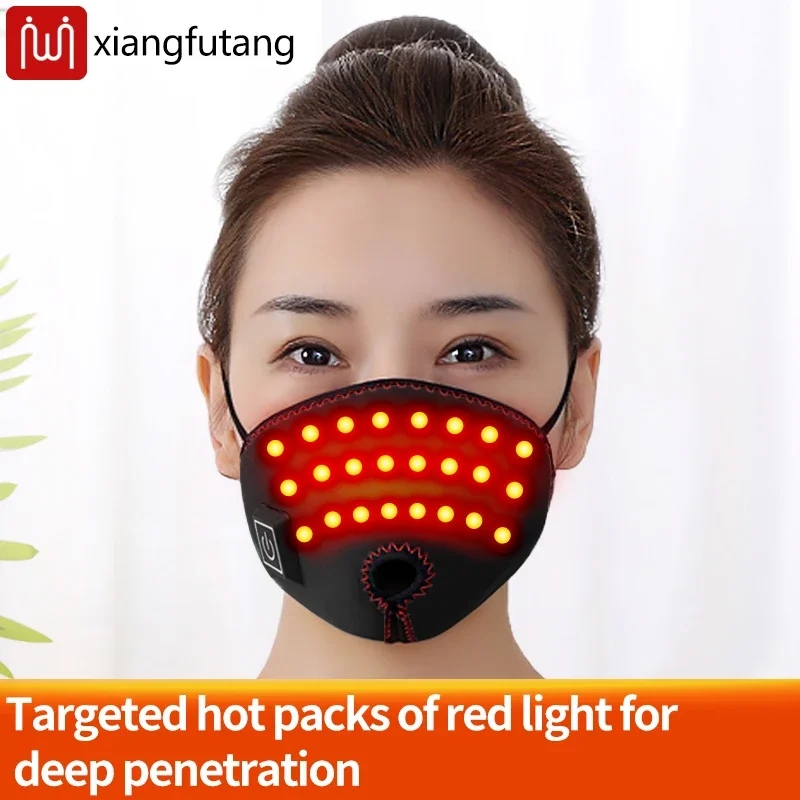 

Red Light Heated Nose Cover Warmer with 3 Temperature Settings And Timer for Stuffy Nose And Allergic Rhinitis Relief