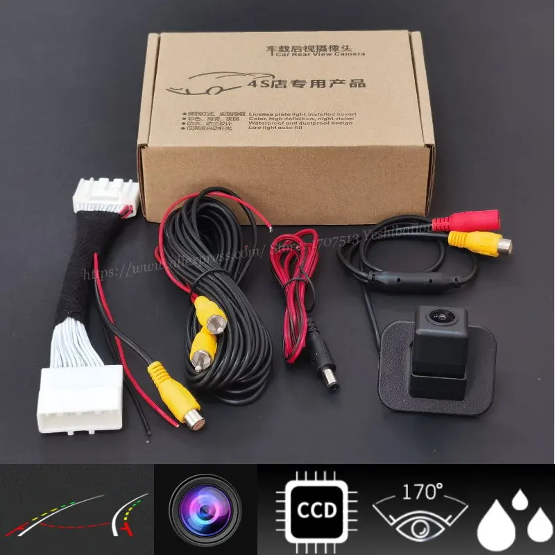28Pin Adapter Cable Car Rear View Camera For Mazda CX-3 CX3 CX 3 KD 2016~2018 2019 Original Screen Compatible Reverse Camera