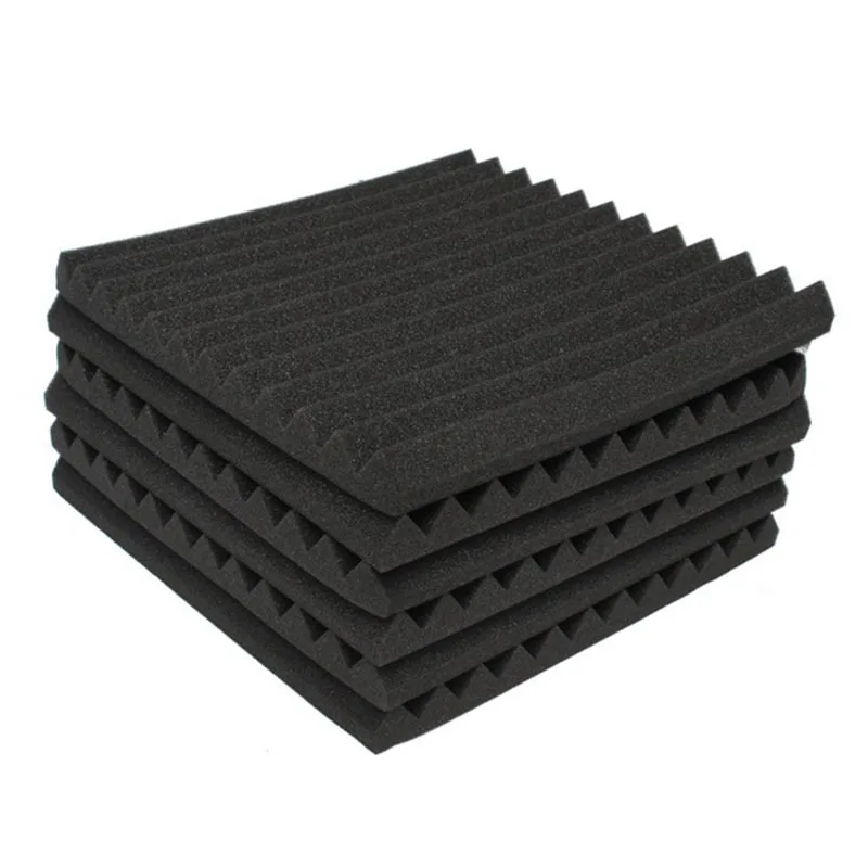 24 stücke Schallschutz Schaum Studio Akustische Panels Studio Schaum Keile 1X12X12 zoll Schalldichte Absorption Behandlung Panel