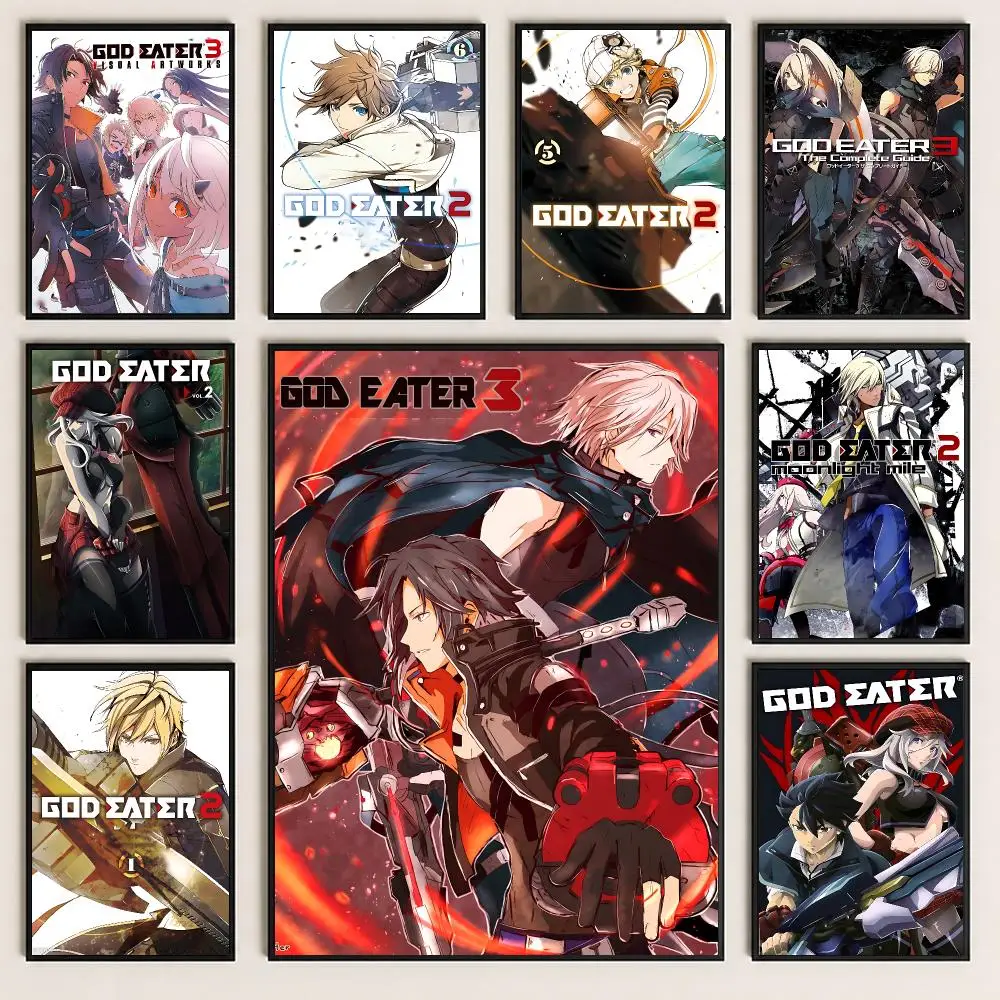game God Eater Poster Poster HD Printing Cozy and Warm Style for Home Decor for Bedrooms Cafes Gift Giving