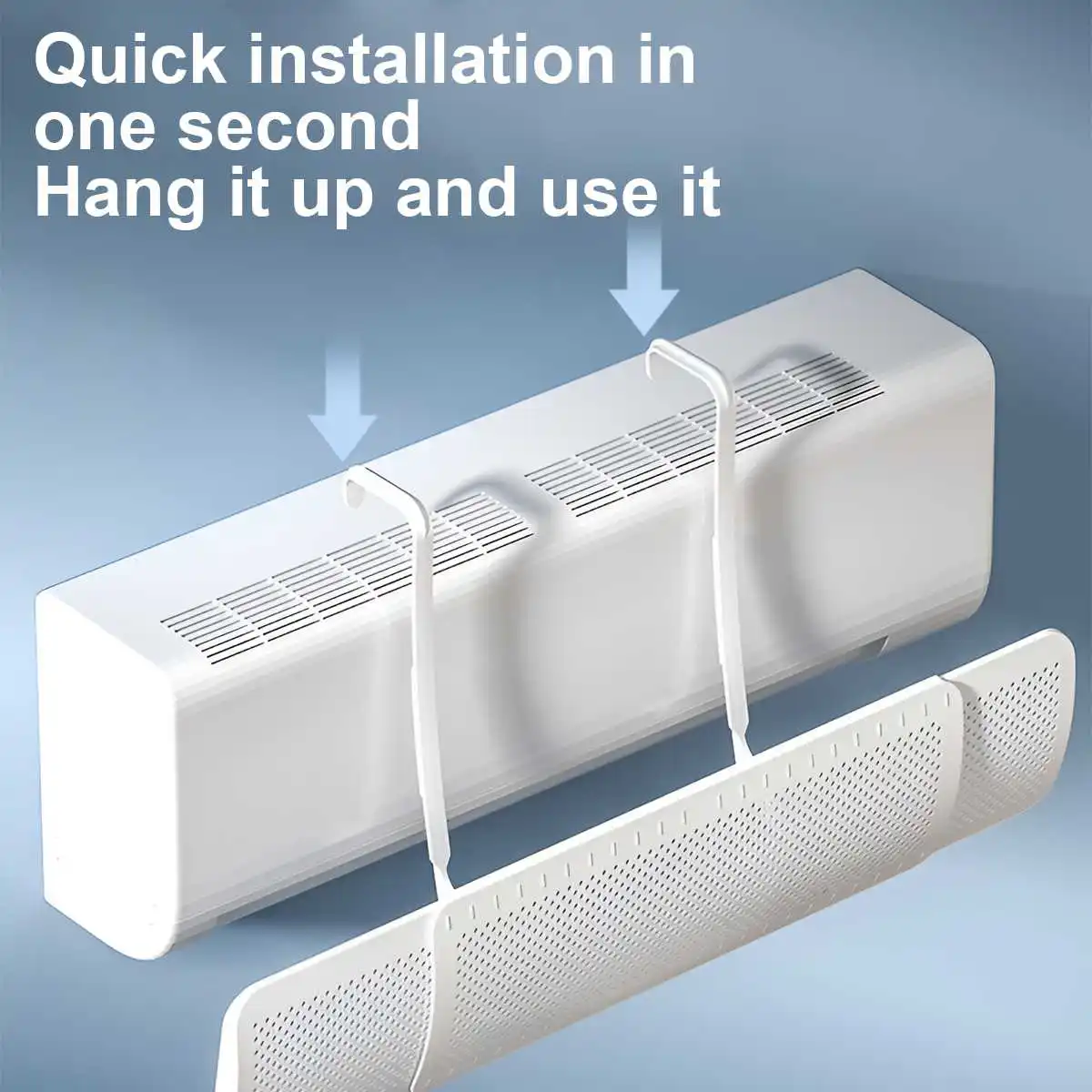 Wall-Mounted Air Outlet Baffle Anti-Direct Blowing Wind Deflector Hanging Conditioning Guide Cover Universal Windproof image 4