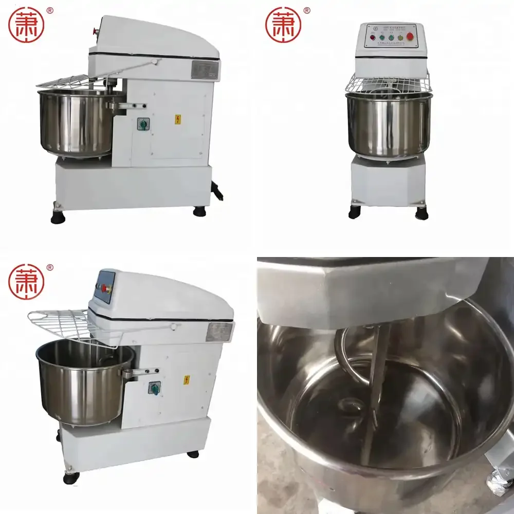 

China Supplier 304 Stainless Steel Commercial Heavy 80 kg Spiral Dough Mixer