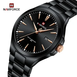 NAVIFORCE Brand Watch for Men High Quality Luxury Quartz Wristwatches Stainless Steel Band Fashion Male Clock Relogio Masculino