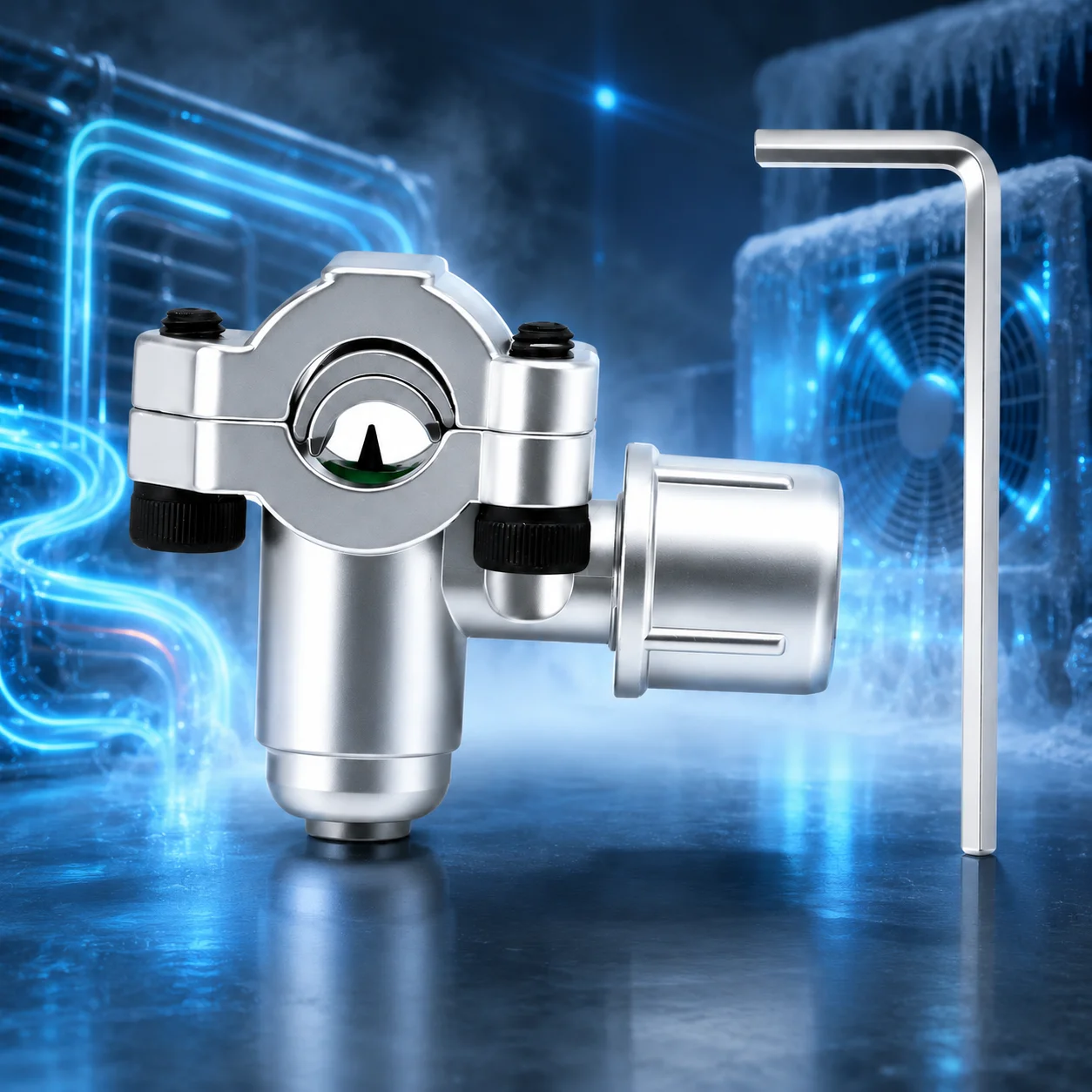 1Pc Line Piercing Valve Kit Bpv-31 Maintenance Zinc Alloy Refrigerator Tap Valve Replacement for 6 To 10MM Copper Tubes