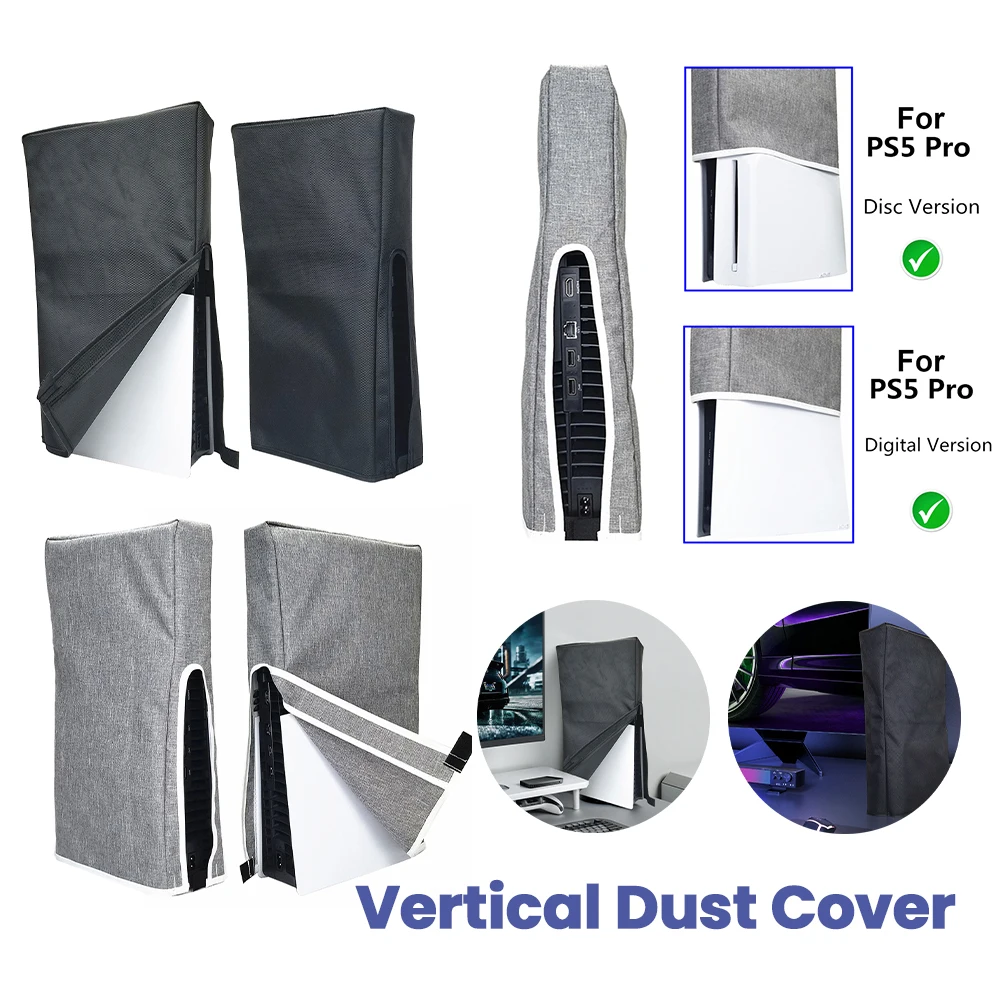 Vertical Dust Cover Dustproof Cover 1680D Oxford Cloth Dust Sleeve Protective Case for  Pro 2024 Console Digital/Disc Edition