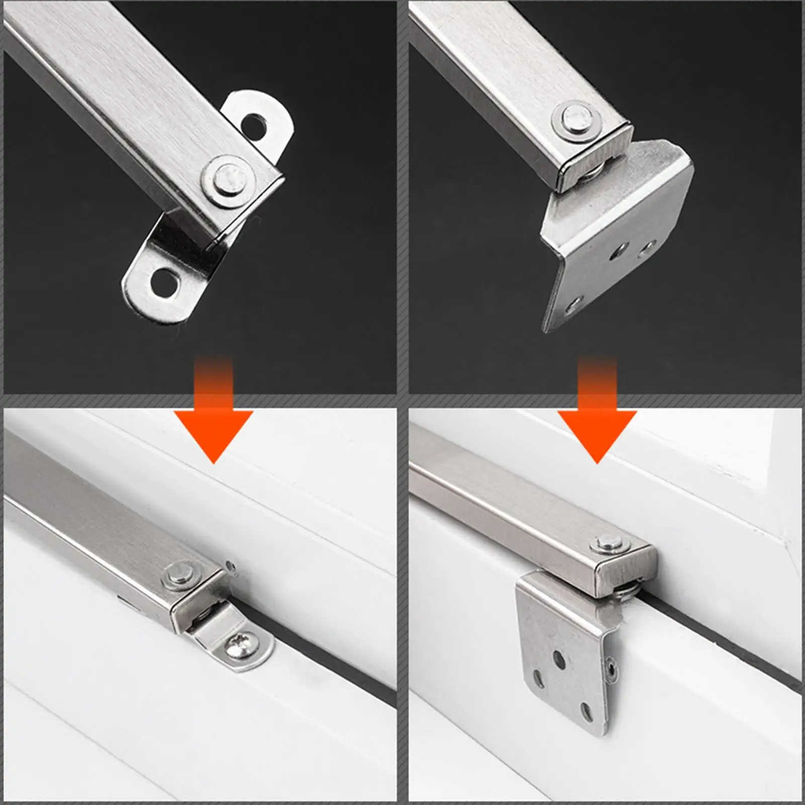 Window Hinges Stainless Steel Casement Stay Lock Window Accessories Easy Installation Casement window hinge