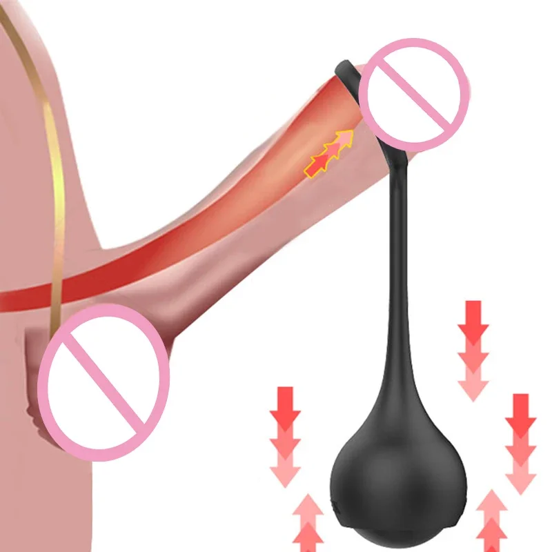 Man อวัยวะเพศชาย Glans การออกกําลังกายน้ําหนัก Ball อวัยวะเพศชาย Extender ยืดเทรนเนอร์ Cock Ring Ball Chastity Delay แหวนของเล่นสําหรับผู้ใหญ่สําหรับผู้ใหญ่