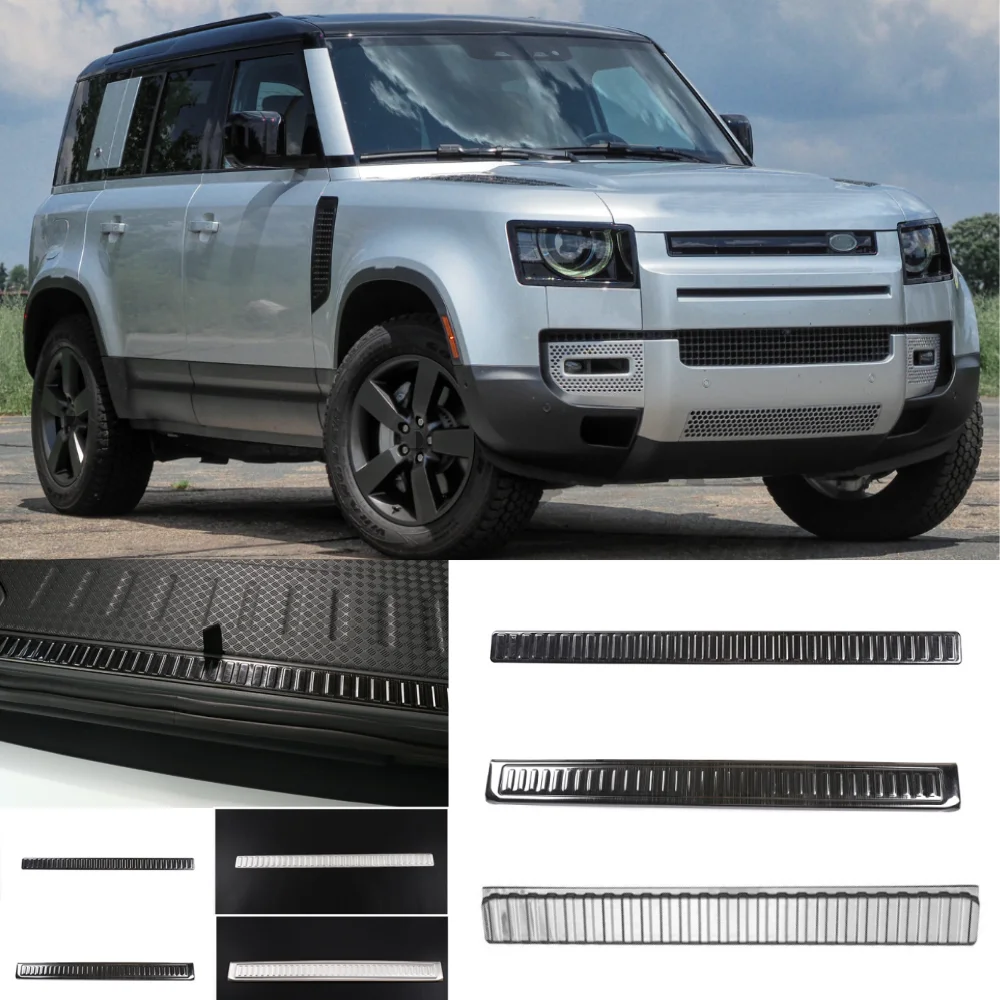 1PCS For2020-2024 Land Rover Defender rear bumper stainless steel internal protective plate