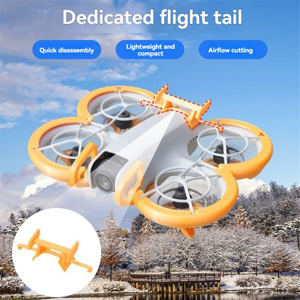 For Neo Bumper Guard Gimbal Camera Protector Foldable Landing Gear Flight Tail Propeller Guard for Neo Parts A