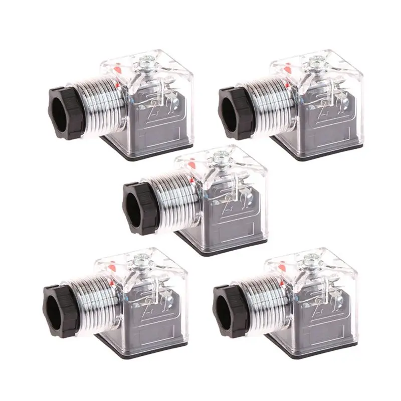AS63-Hydraulic Solenoid Valve Solenoid Coil Plug Hydraulic Solenoid Valve Transparent DC24 Solenoid Coil Plug Hydraulic Valve