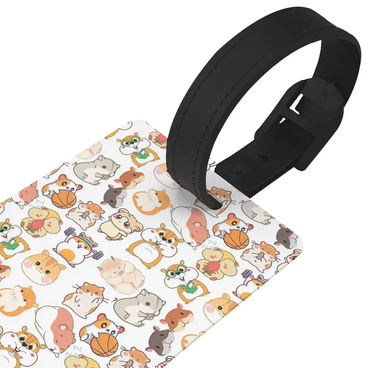 Guinea Pig Daily To-Do List etichette per bagagli accessori per valigie etichetta d'imbarco per bagagli da viaggio porta etichette portatile nome ID indirizzo