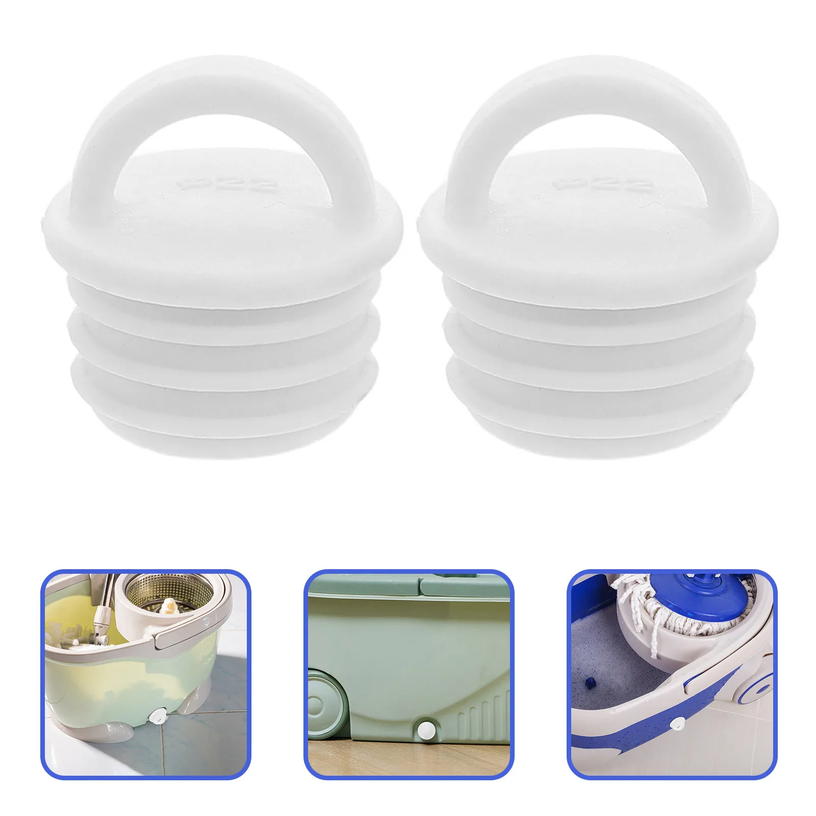 

3pcs Mop Bucket Drain Plug 22Mm Rubber Sealing Replacement For Various Mop Bucket Models Leakproof Quick Drainage Wear-Resistant