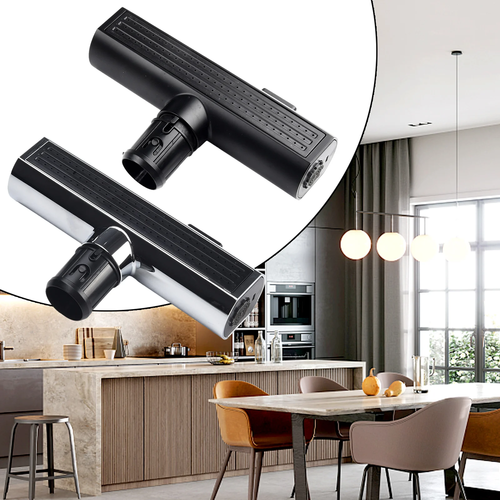 3-in-1 Pull-Out Faucet Supercharged Universal Rotating Extender Waterfall Outlet