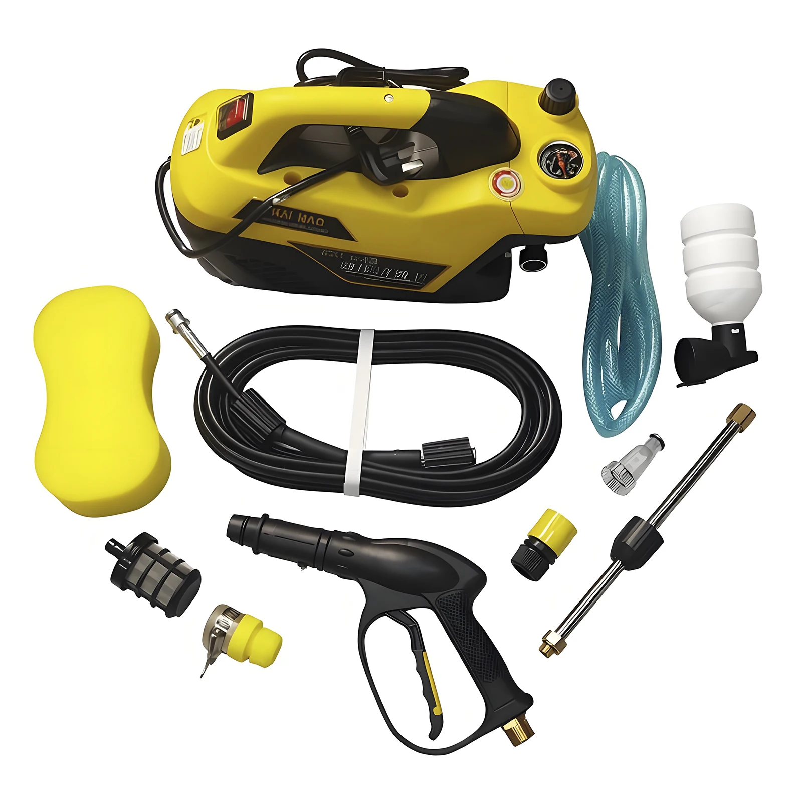 High Pressure Washer 220V 2200W 50~60Hz Adjustable Pressure Car Washing Machine Automatic Induction High Water Gun 10L/min 12Mpa