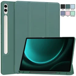 Case For Samsung Galaxy Tab S9 FE+ S10 FE Tablet Cover with Pencil Holder Funda For Galaxy Tab S9 FE Plus+ Cover SM-X610 SM-X510