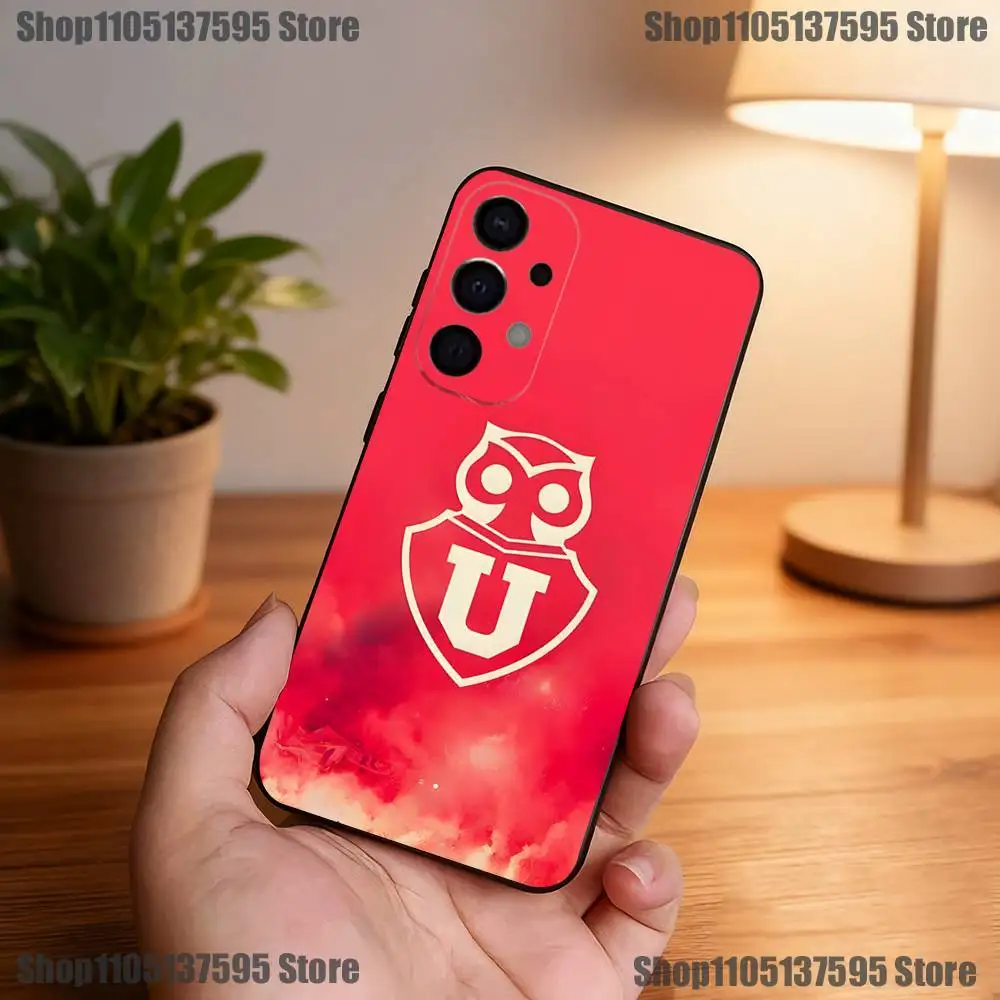 칠레 U-대학교 로고 폰 케이스 삼성 S25, S24, S21, S22, S23, S30, 울트라, S20, 플러스, Fe, 라이트, 5G 블랙 커버