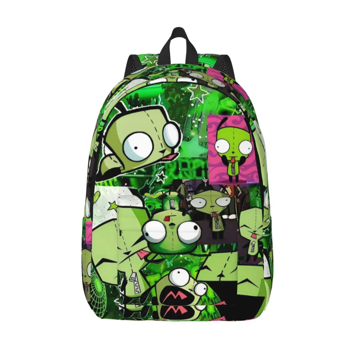 

Invader Zim Gir Cartoon Backpack for Men Women Teenage High School Hiking Travel Daypack Laptop Computer Canvas Bags Sports