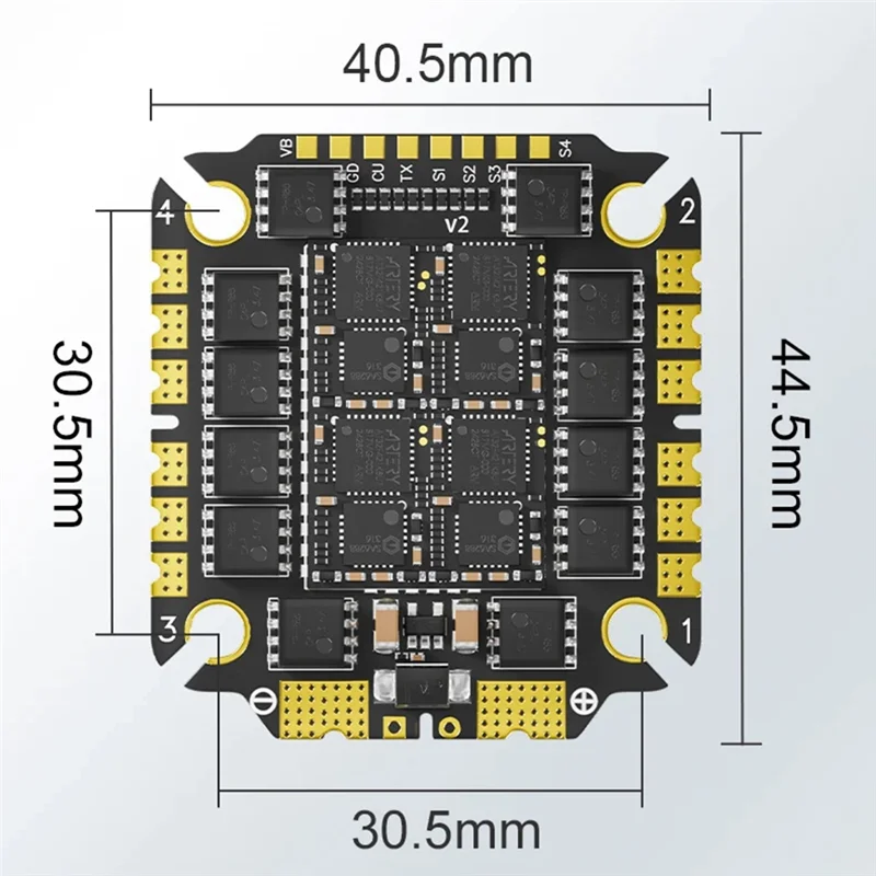 -ESTR 3065AM32 32비트 65A 4-IN-1 ESC 3065 V2 AM32 FPV 4-In-1 ESC 3-8S FPV 크로스컨트리 ESC