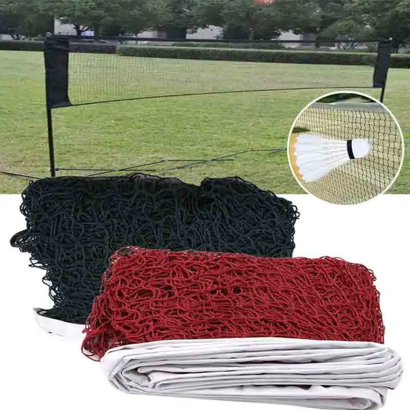 

Professional Training Mesh Standard Badminton Net Sports Net For Outdoor Badminton Tennis Volleyball Net Replacement 6.2*0.64M