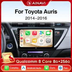 Ainavi Car Radio For Toyota Auris 2013 2014 2015 2016 E160 E170 Corolla Wireless Carplay Android Auto Car Multimedia Player 2DIN