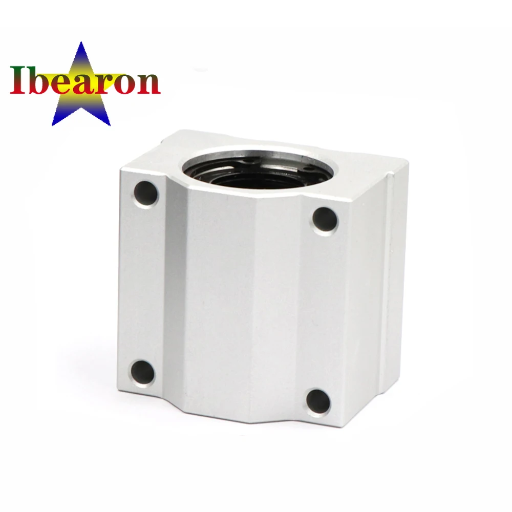 1PCS SC20UU Standard Aluminium Linear Motion Ball Bearings Slide Unites For CNC Router XYZ Table 3D Printer Parts