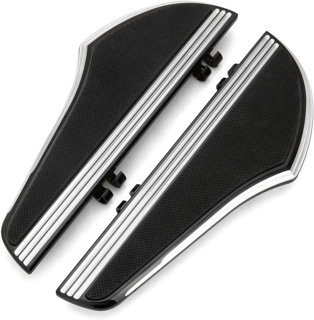 Motorcycle accessory part Foot board Kit for harley street glide road glide Black driver floorboards  2000-up peg