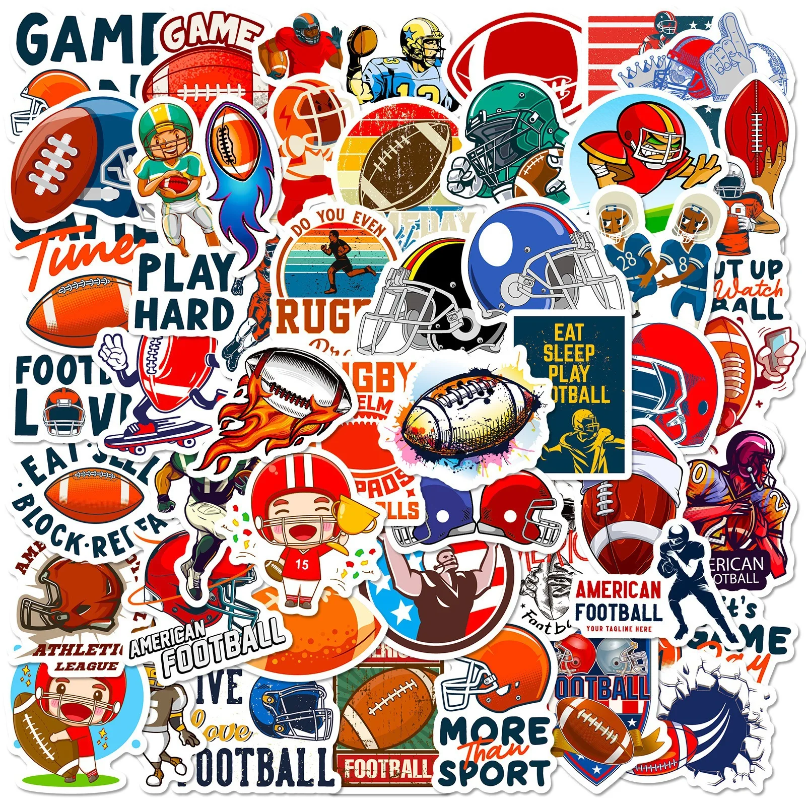 30/50/100PCS Rugby Super Game Stickers Personality Decals Mobile Phone Laptop Helmet Motorcycle Stationery Waterproof Sticker