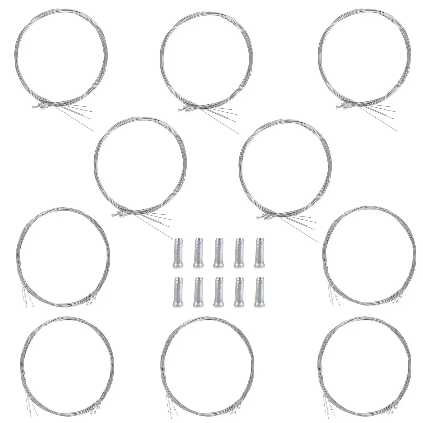 

Bicycle Brake Cable Set Galvanized Aluminum Wire for Mountain Road Bikes Accessories Versatile Colors Restore