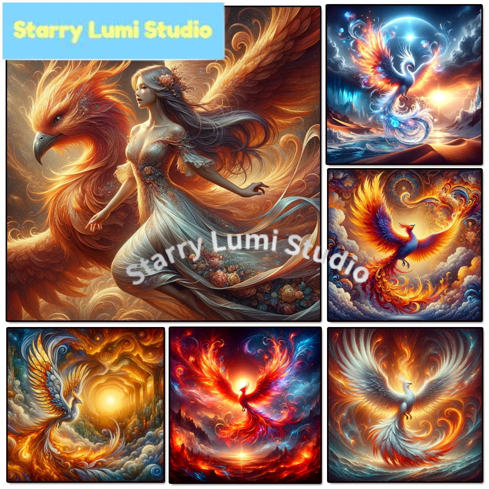New Arrivals Diamond Painting 2026 Animal Full Diy Mosaic Phoenix Fantasy Art Gift Set Home Decor Rhinestone Embroidery Pictures