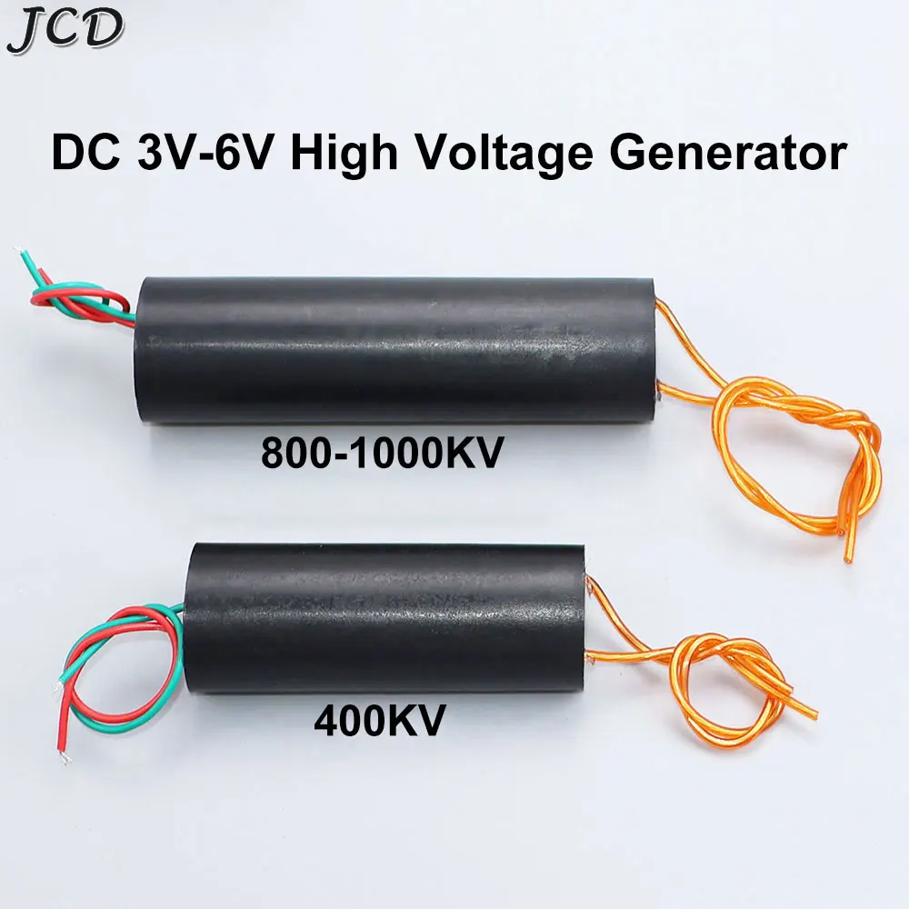 JCD 1PC DC 3V-6V 400KV 1000KV Boost Step-Up Power Module High Voltage Generator 400000V 1000000V For Electronics Projects ﻿