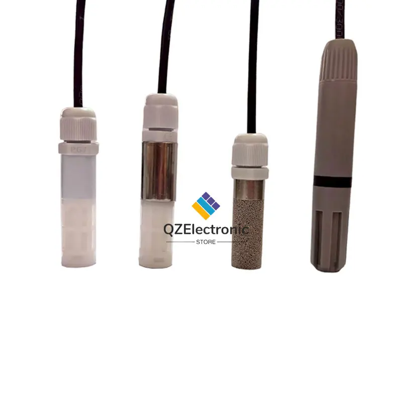 RS485 Modbus Sensor Suhu dan Kelembapan Tahan Air DC5-24V Presisi Tinggi Pengukur Suhu dan Kelembapan PE