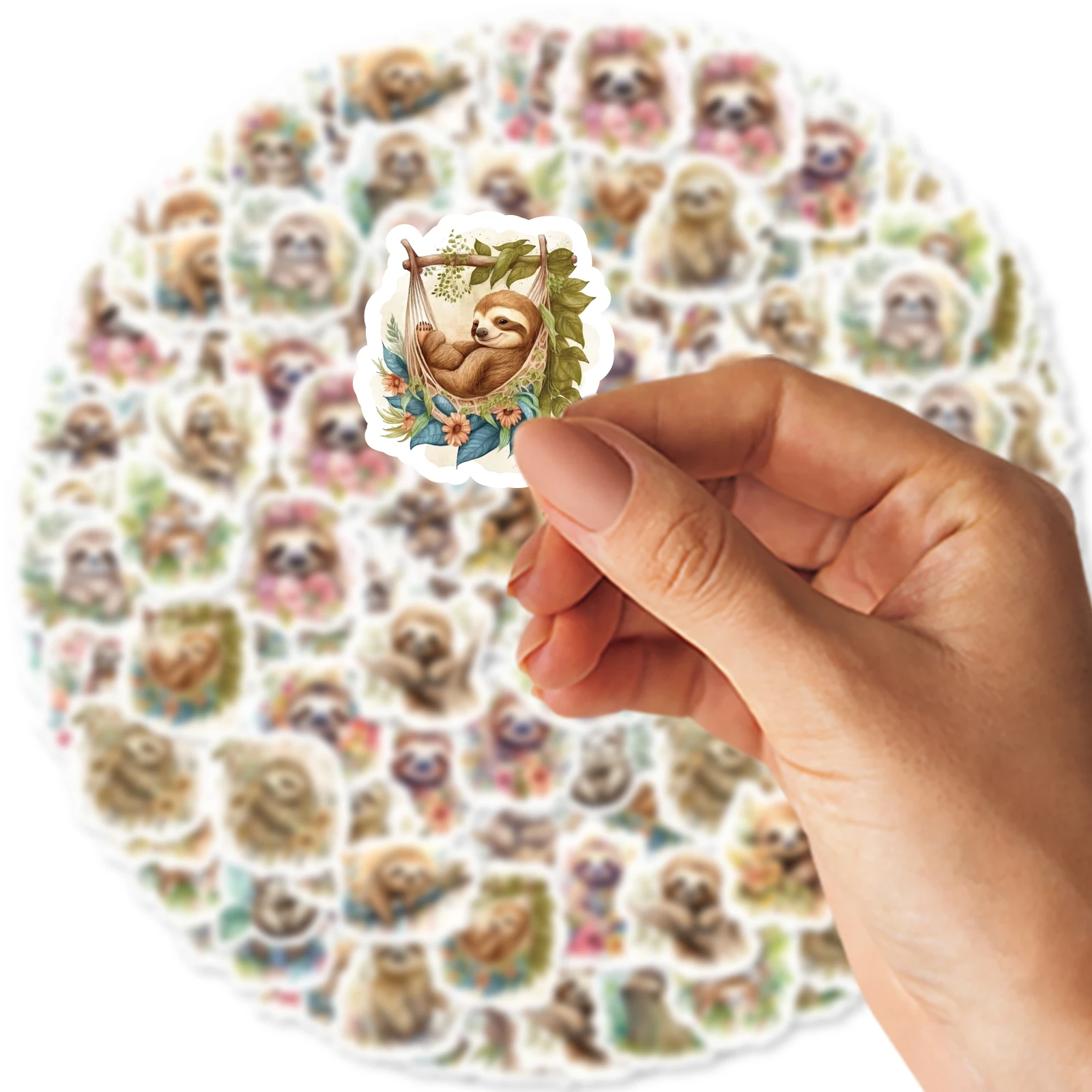 귀여운 작은 나태 빈티지 그래피티 스티커, DIY 장식 노트북 여행 가방 오토바이 클래식 장난감 스크랩북 PVC 데칼, 46 개