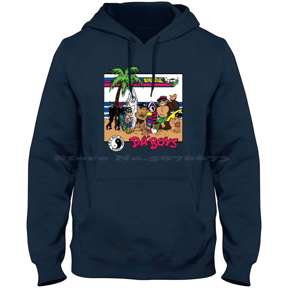 T&C Hawaii Da Boys Town And Country Surf Designs Ape Surfing Joe Cool Tiki Surfers Primal Urges 100% Cotton Hoodie T Shirt