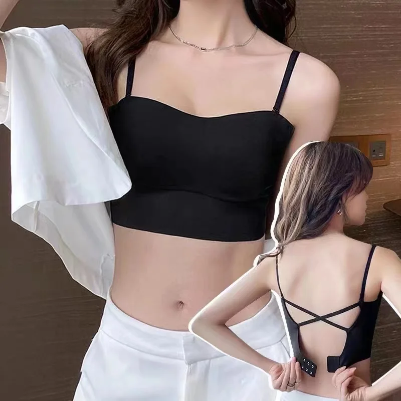 

Sexy Beautiful Back Women's Bra Without Steel Ring Anti-light Gathering Breathable And Comfortable Sling Ladies Underwear