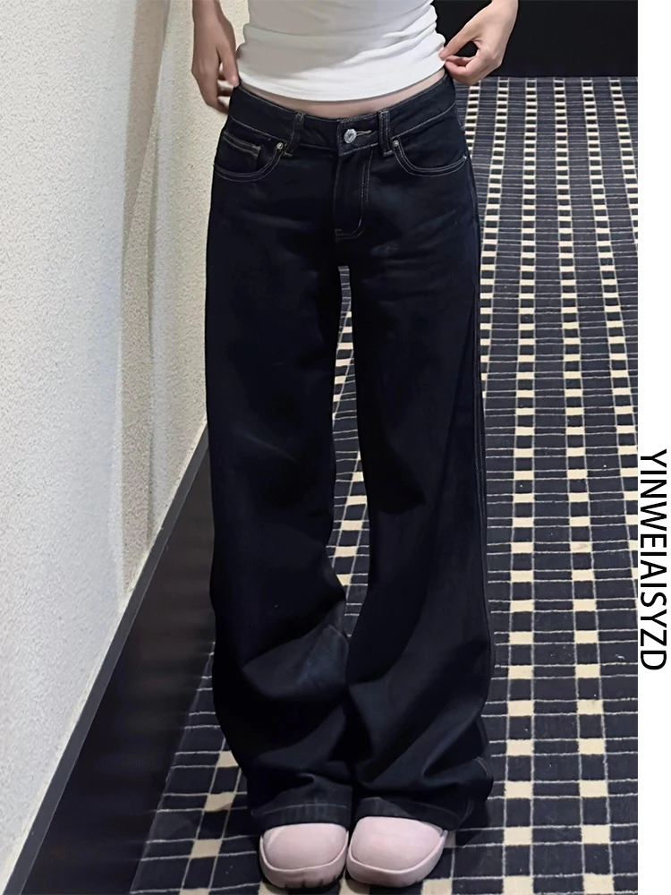 

Extended High Waist Flared Jeans Women's Low Rise Slimming Long Leggings Spring Summer New Sle Street Original Color Denim