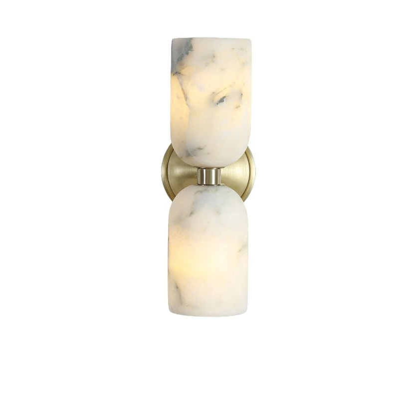 Spanish Marble Luxury Decoration Wall Lamps Living Room Villa Hotel Lobby Background LED Wall Sconces Bedroom Bedside Wall Light
