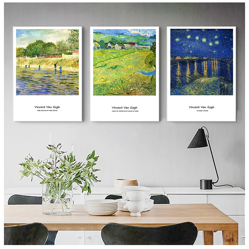 Une collection de Van Gogh nous-mêmes, 23 photos, toile, impression, peinture, affiche, mur, gérer pour salon, classique, artiste, art, décoration d'intérieur