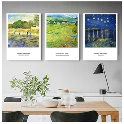A Collection of Van Gogh Works 23 Pics Canvas Print Painting Poster Wall Pictures for Living Room Classic Artist Art Home Decor