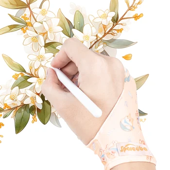 Gant mignon à deux doigts pour tablette de dessin Ipad/graph...