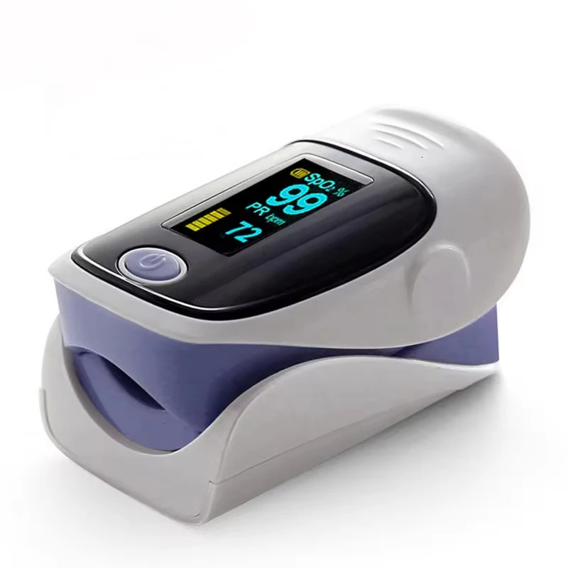 Finger Pulse Oximeter OLED Blood Oxygen Saturation Heart Rate Monitor Oxymeters Medical With Respiratory Digital Oximeter