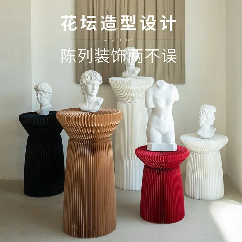 Display stand display stand flower bed cylindrical middle island cabinet